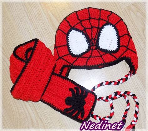 Spider Man Superhero Crochet Hatscarf Set Free By Nedinetcreations