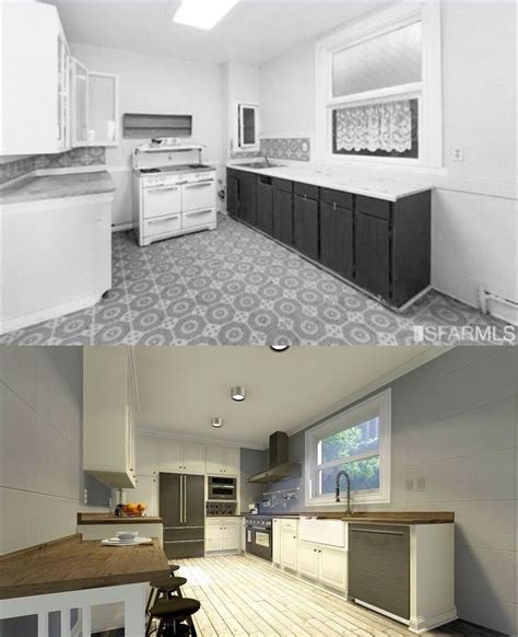 Before And After Virtual Kitchen Remodel San Francisco Kitchen Remodel