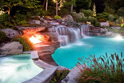 Luxury Swimming Pools With Waterfalls Hotel Interior London Worlds