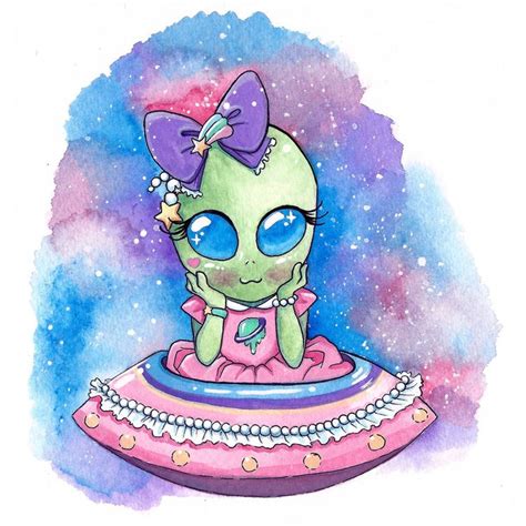 Pin By Nadya Antonova On Alien Alien Drawings Cute Alien Alien