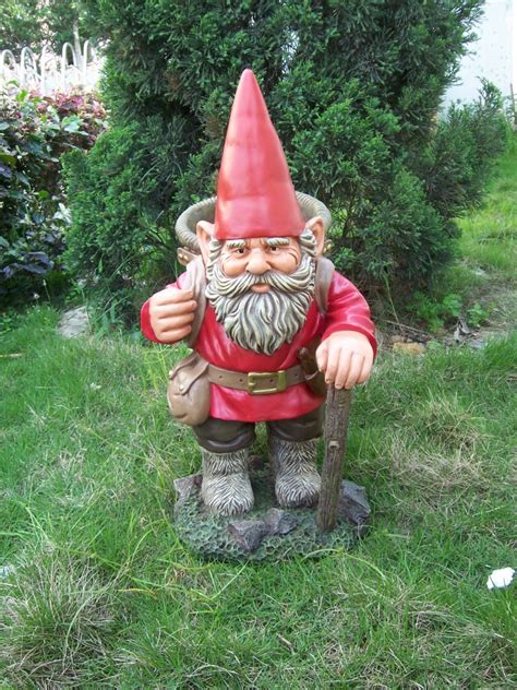 Typically, gnomes stand between one and two feet (30 and 60 cm). A Gnome Laments | HubPages