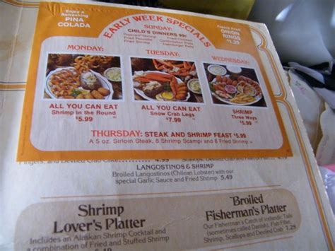 Leva and parker both agree that sticking with simple, foolproof, and flavorful dishes is best when hosting a party. Vintage RED LOBSTER Menu...Dinner Menu...1978 from ...