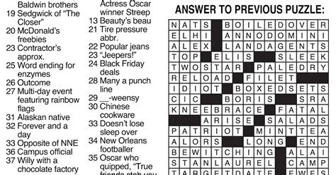 Commuter Crossword Puzzle Free THE Daily Commuter Puzzle The Daily