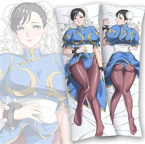 Yuedevil Chun Li Body Pillow Cover Case Hugging Soft Anime Character Merch Stuffed