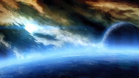 Outer Space Planets Nebulae Digital Art Wallpapers Hd Desktop