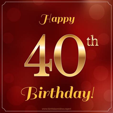 Here's your resource for sending out great happy 40th birthday messages to colleagues, friends, and family. Happy 40th Birthday Wishes!