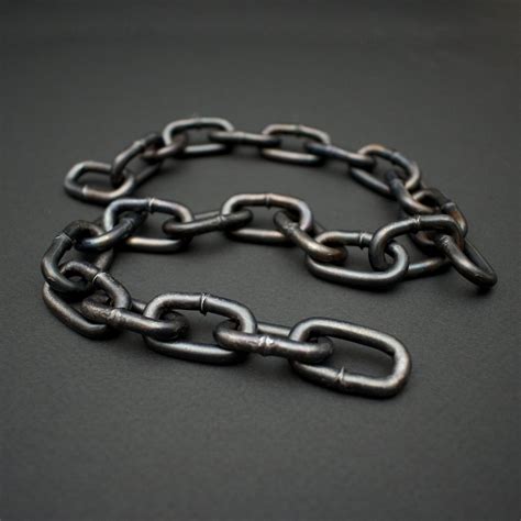 Industrial Heavy Link Chain Blackened And Oiled Chain Heavy Chain