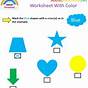 Color Blue Kindergarten Worksheet