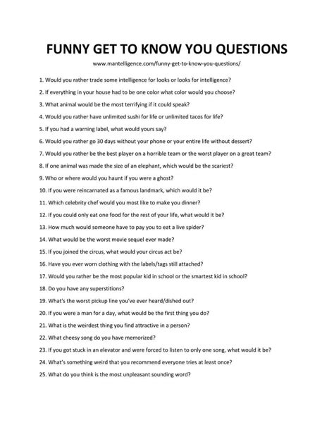 💄 Funny Questions To As 70 Funny Questions To Ask Coworkers For A