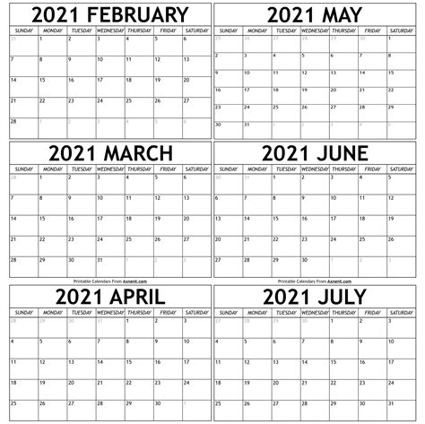 Free Printable February 2021 Calendar Pinterest Cobie Medina