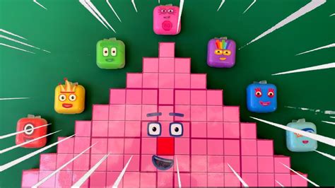 Numberblocks Relaxing Clay With Mini Box Meet The Giant 81 Pyramid