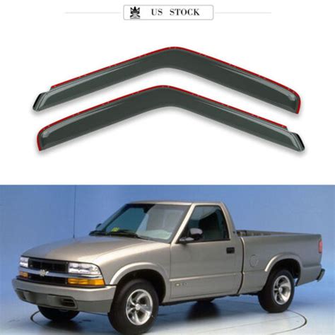 In Channel Window Visor Guards For 94 03 Chevy S10gmc Sonoma 96 00