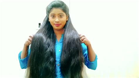 Hair Play And Bun Drop Video In My Long And Silky Hair Youtube