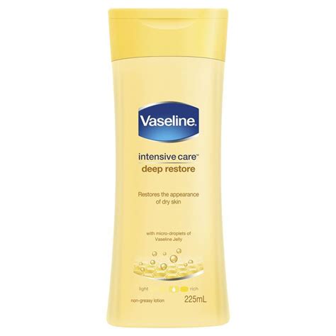 Vaseline skincare for dry sensitive skin and ched lips. Vaseline Intensive Care Dry Skin 225ml - Chemist Warehouse