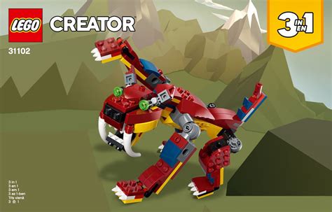 Brickset members have written 37,058 set reviews. LEGO 31102 Fire Dragon Instructions, Creator