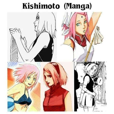 Kishimotos Manga Versions Of Sakura Shes So Beautiful In The Anime