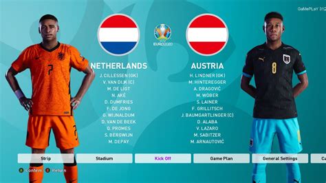 The top two from each group will advance to the knockout stage, with they are not the only favourites with spain, the netherlands, italy and belgium all feeling like this could be their year. PES 2020 - NETHERLANDS vs AUSTRIA - UEFA EURO 2020 ...