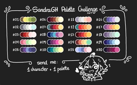 ️ Sandra ️ On Twitter My Color Palette Challenge 2019 Edition 🎨 Feel
