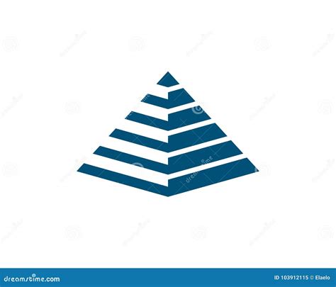 Pyramid Logo Template Stock Vector Illustration Of Idea 103912115