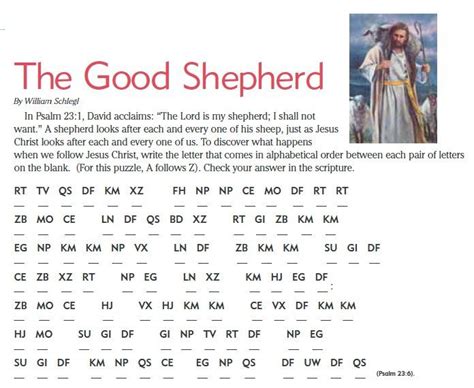 Lds Games Word Codes The Good Shepherd Sundays Conference The Good Shepherd Church