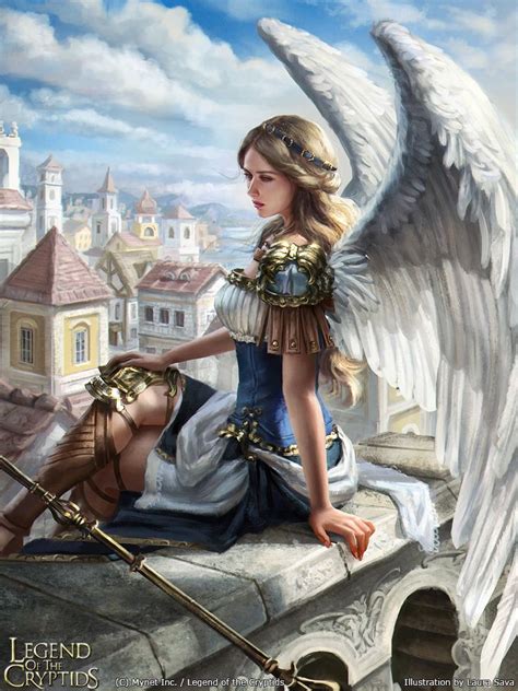 Laura Sava Anjos E Demônios Fantasy Warrior Fantasy Artwork