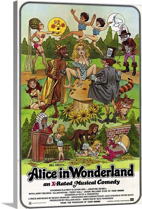 Alice In Wonderland X Rated Wall Art Canvas Prints Framed Prints
