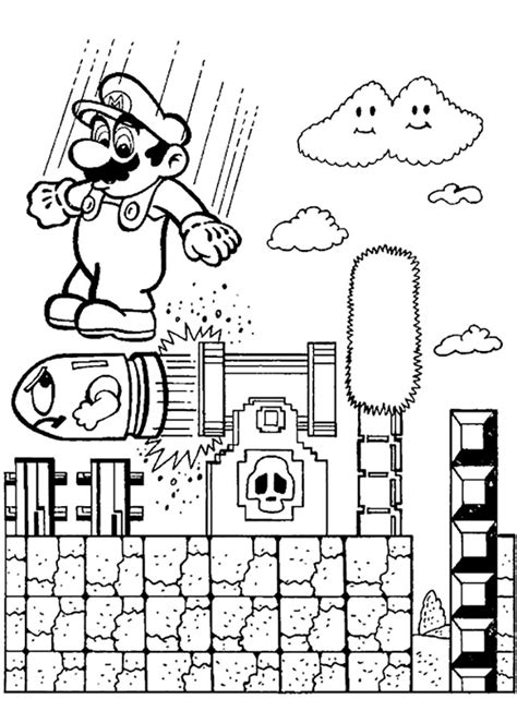 Super mario easter coloring pages are a fun way for kids of all ages to develop creativity, focus, motor skills and color recognition. Super Mario Bros coloring pages