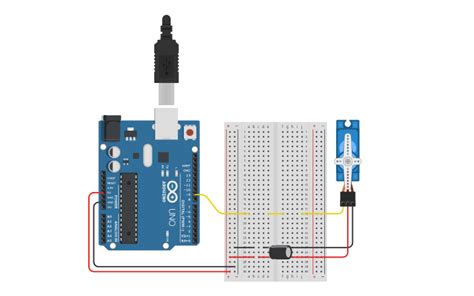 Circuit Design 2 Servo Motor 6hafta Tinkercad