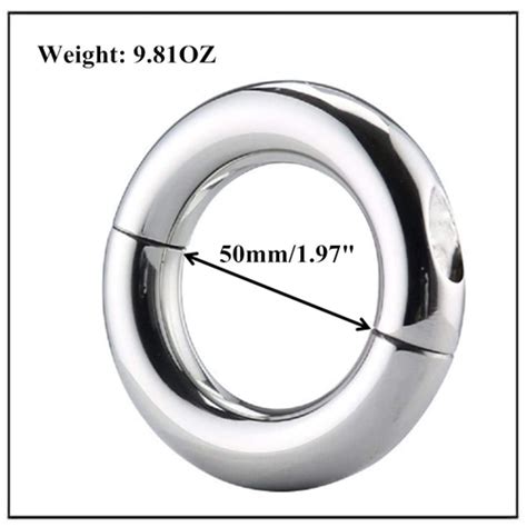 50mm 278g magnetic pendant ball testicle stretching ring metal device toys magnets by hsmag