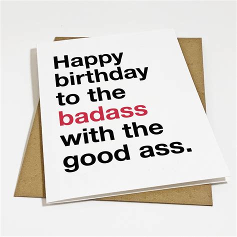 Happy Birthday To The Badass With The Good Ass I Love Your Etsy Canada