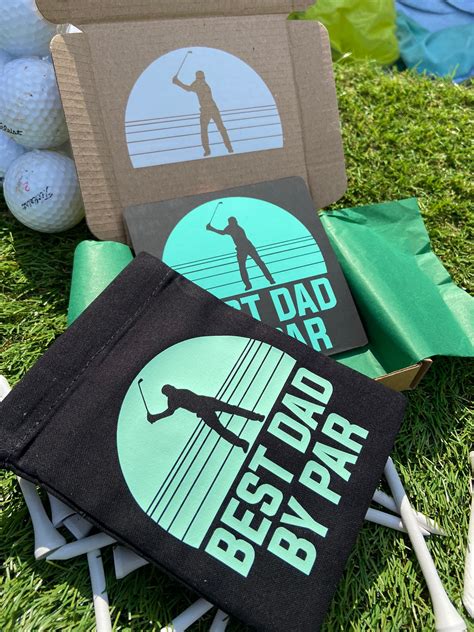 Fathers Day Golf T Set Best Dad By Par Golf Etsy