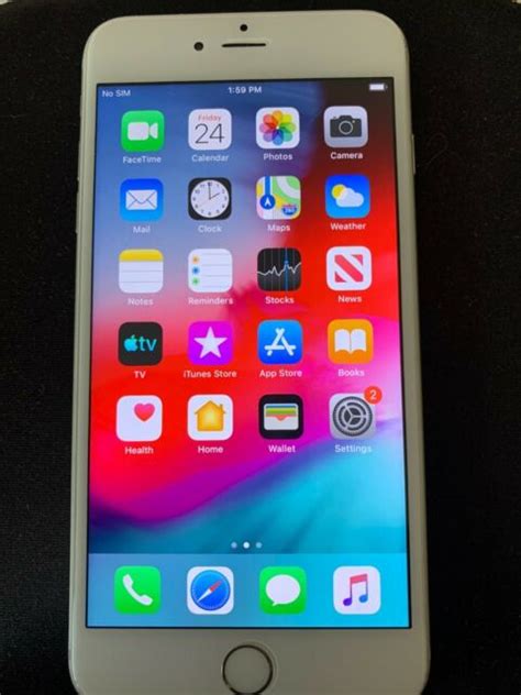 Apple Iphone 6 Plus 16gb White And Silver Ebay