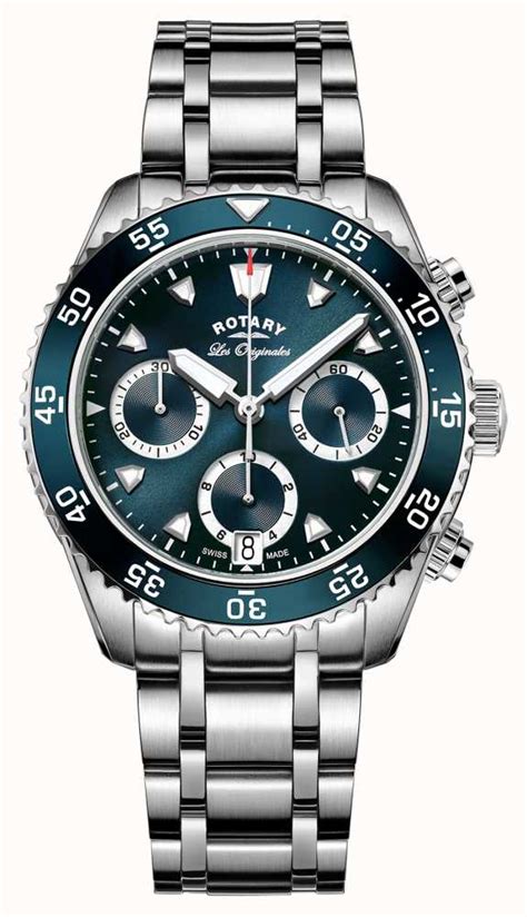 Rotary Mens Swiss Made Legacy Dive Chronograph Gb9017005 First Class