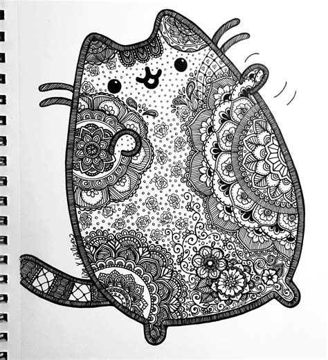 More images for pusheen coloring pages for adults » Pusheen Wallpapers ·① WallpaperTag