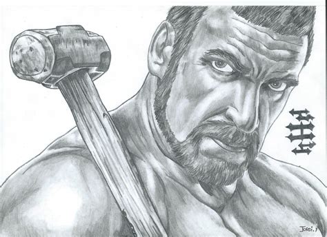 Portrait Triple H Triple H Wwe Superstars Male Sketch Fan Art