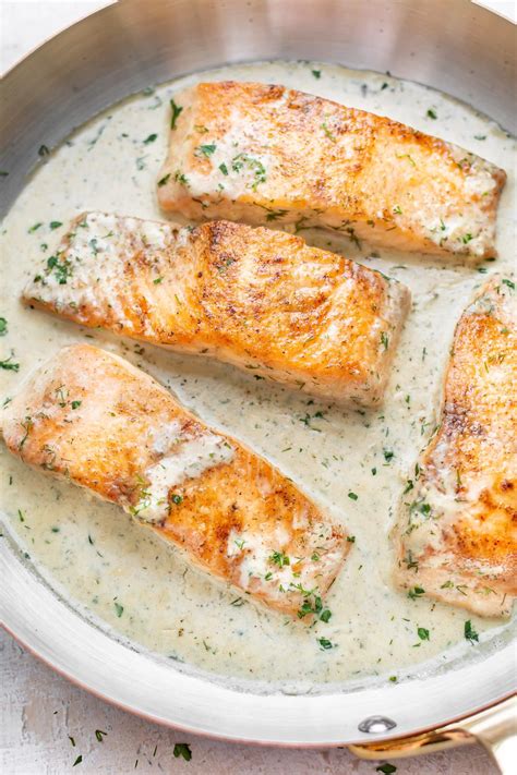 This Easy Recipe For Salmon Has The Most Amazing Creamy Lemon Dill