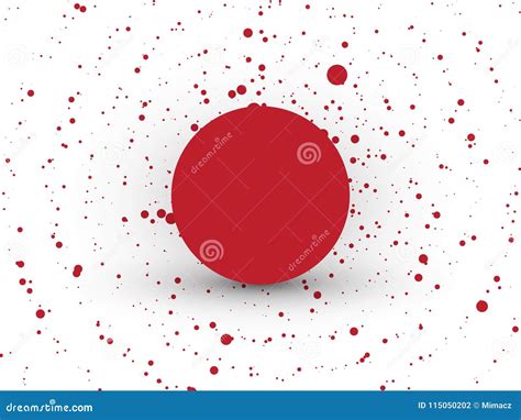 Abstract Red Circle Dots Background Stock Vector Illustration Of