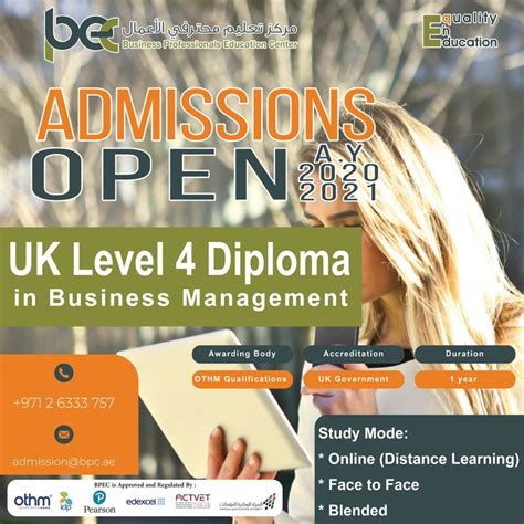 Othm Level 4 Diploma In Business Management Business Management