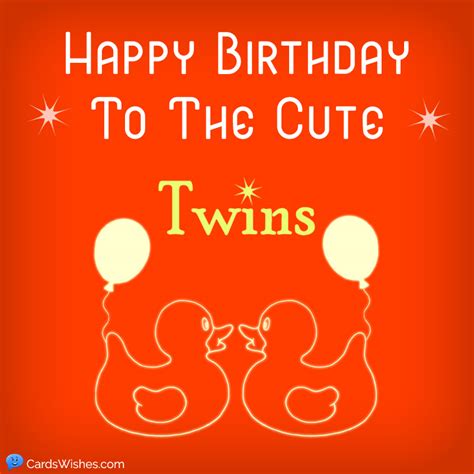 Birthday Wishes For Twins Images