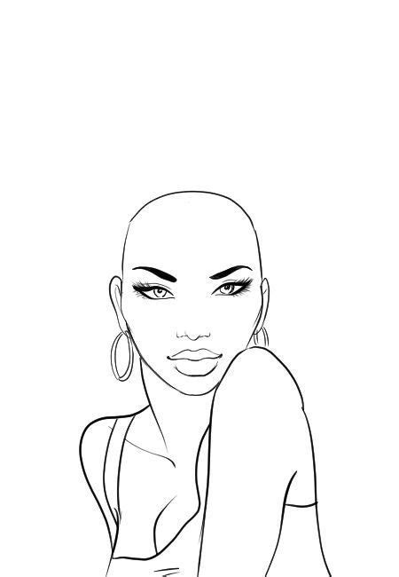 How To Draw Afro Hair In Fashion Design Sketches Step By Step Tutorial