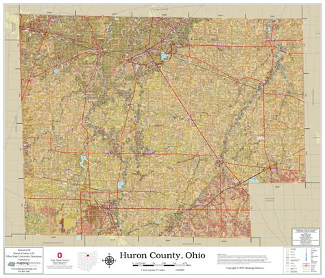 Huron County Ohio 2022 Soils Wall Map Mapping Solutions