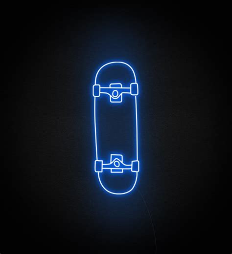 Skateboard Neon Sign For Sports Lover Skate Shop And Birthday