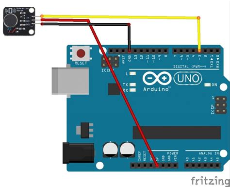 A Vibration Motor Module Connected To An Arduino Arduino Learning