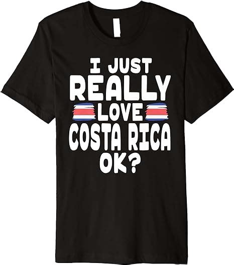I Love Costa Rica Ok Cool Costa Rican Flag Premium T