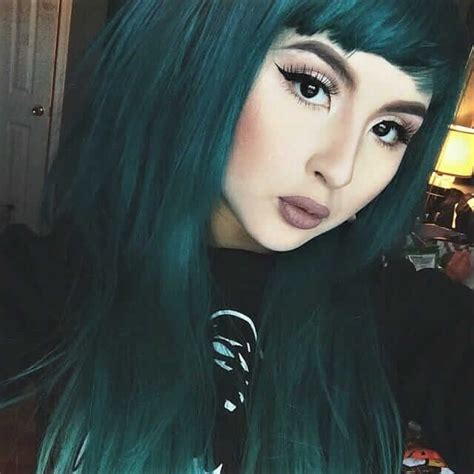 25 Green Hair Color Ideas You Have To See Dark Green