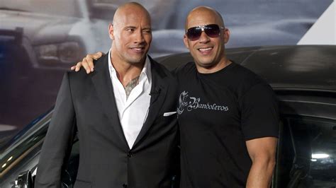 What happened to make these beefcakes start beefing? The Rock And Vin Diesel Aren't Friends, But They Want You ...