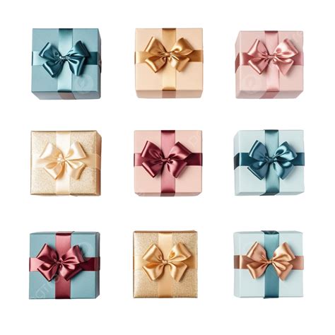 Gift Boxes With Ribbon Bow Gifts Decoration Bows Christmas Holidays