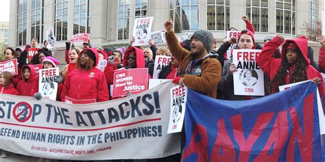 cwa supports global day of action to stop attacks on activists in the philippines