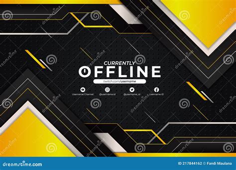 Modern Futuristic Gaming Stream And Social Media Banner Currently