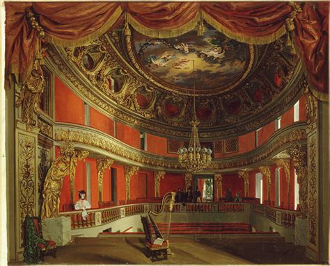 Lintérieur Du Théâtre De La Reine Au Petit Trianon En 1838 Louvre